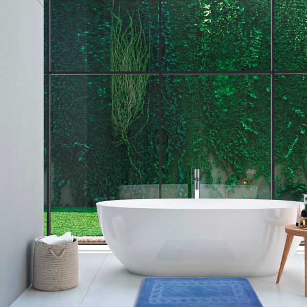 green spa bathroom. 3d rendering